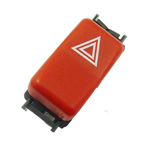 KASILU Jidian48 Monición de Peligro de Emergencia Dash Indicador Wanton Indicador Flasher Switch 1248200110 para Mercedes-Benz W124 W201 W202 500e 300ce 400e 190e Reemplazo