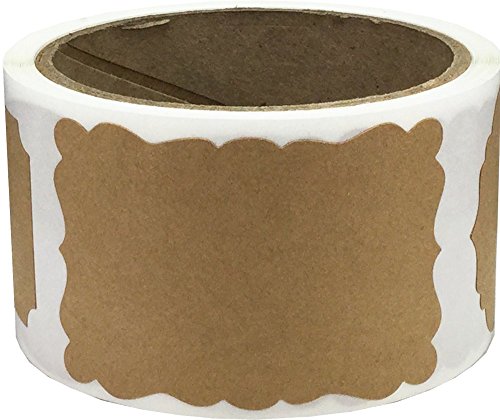 Kraft Natural Marrón Etiquetas de Regalo, 51 x 76 mm 2 x 3 Pulgadas Etiquetas de Regalos 100 Paquete