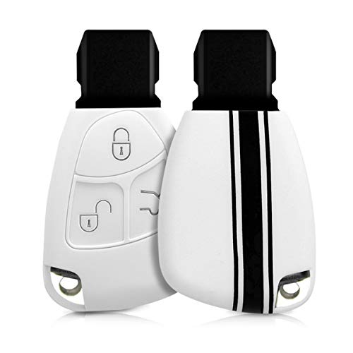 kwmobile Funda Compatible con Mercedes Benz Llave de Coche de 2-3 Botones - Carcasa Protectora Suave de Silicona - Rally