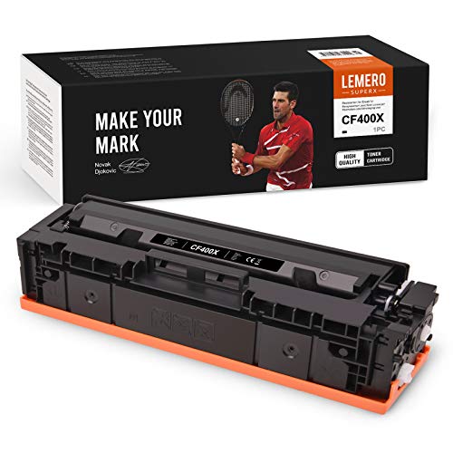 LEMERO SUPERX toner-mero - Tóner compatible con HP 201X CF400X (para HP Color Laserjet M252 252N 252DN 252DW M277n M277DW), color negro