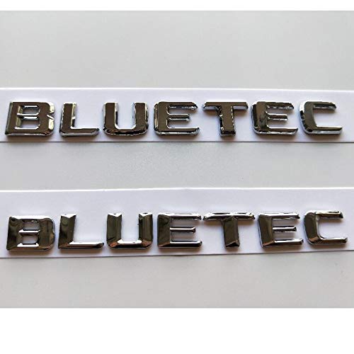 Letras cromadas BLUETEC Tapa Trasera del Maletero Insignias de Labios Emblemas Emblema Etiqueta Adhesiva para Mercedes Benz AMG