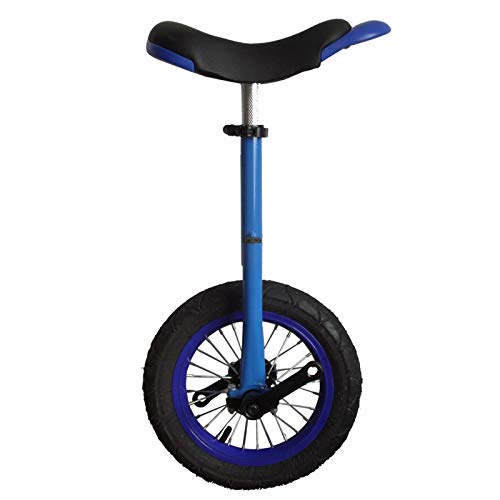 Lhh Monociclo Mini Monociclo para Niños de 12 Pulgadas, Azul Pequeño Uni-Ciclo para Niños/Niñas/Principiantes, con Diseño Ergonómico, Altura 70 cm - 110 cm