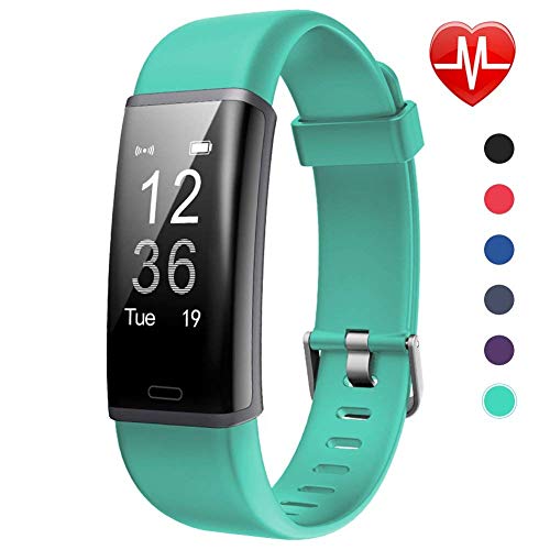 Lintelek Fitness Tracker, Pulsera de Actividad Personalizada Color con Monitor de Ritmo Cardíaco, 14 Modos de Deporte Smart Relojes Bluetooth Podómetro para Hombre, Mujer y Niños