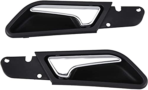 Manija de puerta interior izquierda y derecha para Mercedes-Benz A160 A180 2011-2012, B200 2008-2011 A1697600961 A1697601061 (negro)