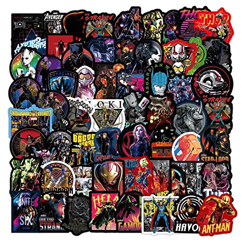 Marvel The Stickers Skateboard Travel Luggage Laptop Guitar Cool Waterproof Graffiti Sticker Kid Toy 50 Pcs