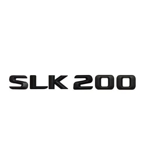 Matt Black" SLK 200 - Adhesivo para Mercedes Benz SLK200 (negro mate, SLK 200)
