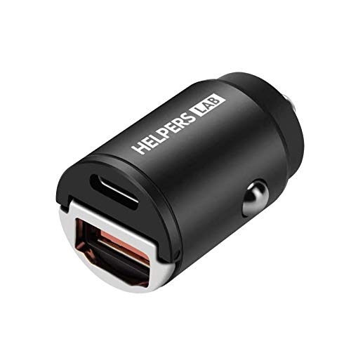 mechero USB Coche, PD PPS y QC 3.0 Cargador Coche Carga Rápido, 30W Quick Charge Cargador Mechero Coche para iPhone 12 Pro MAX 11 XR XS SE 8 7, Galaxy S20 S10, Huawei P40 P30, Xiao Mi 9