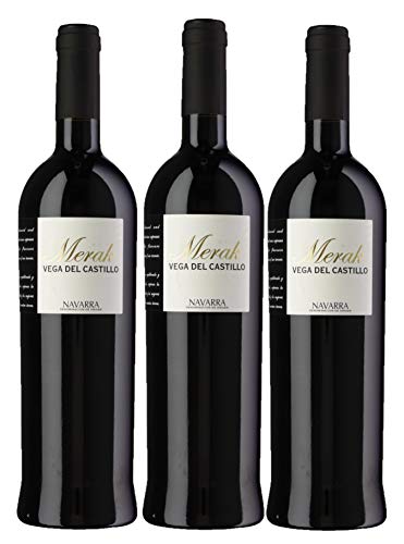 Merak - Vino de Autor Crianza - DO Navarra - Pack de 3 botellas 750ml - Total 2250ml