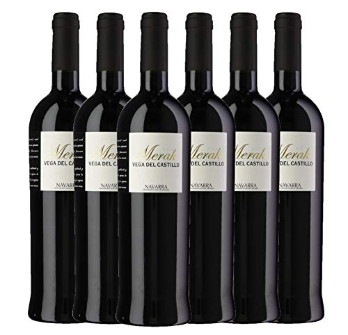 Merak - Vino de Autor Crianza - DO Navarra - Pack de 6 botellas 750ml - Total 4500ml