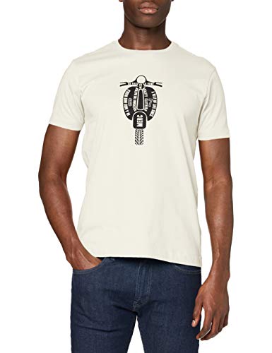 Merc of London Cullum Camiseta, Crema, M para Hombre