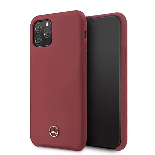 Mercedes-Benz Silicone Line - Carcasa para iPhone 11 Pro, color rojo