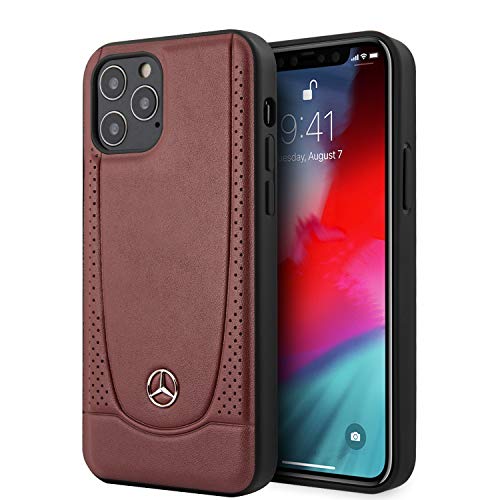 Mercedes MEHCP12LARMRE Urban Line - Carcasa para iPhone 12 Pro Max 6,7", color rojo