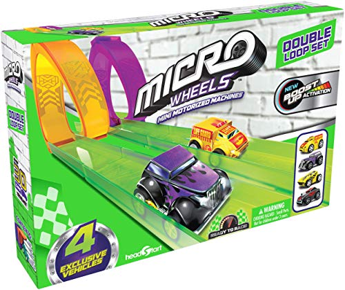 Micro Wheels Double Loop Pack, Mini Juego de Coche de Carreras para niños a Partir de 4 años, Multicolor (Vivid Toy Group HS78698)