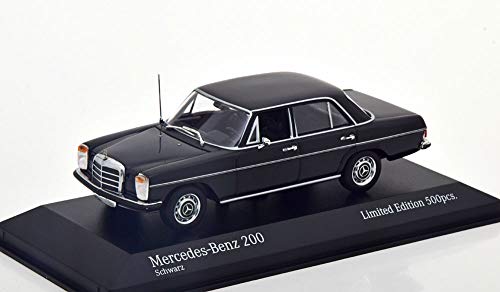 Minichamps Mercedes-Benz 200D (W114/115), año de construcción 1968, negro, escala 1:43.
