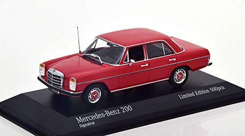 Minichamps Mercedes-Benz 200D (W114/115), año de construcción 1968 rojo, escala 1:43.