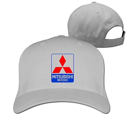 Mitsubishi Vehicle Logo Cool 100% Organic Cotton Cricket Cap for Girls Casquette White Sombreros y Gorras