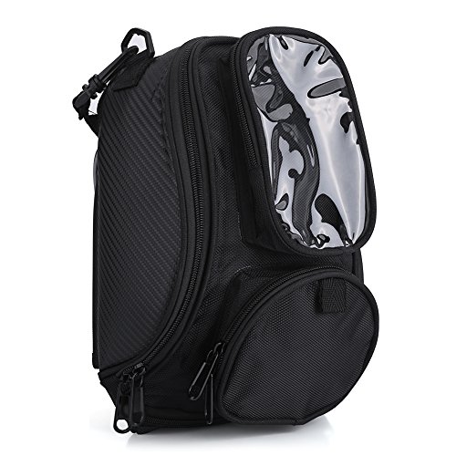 Mochila universal para tanque de motocicleta, Mochila magnética para motocicleta, Soporte de correa con fuerte magnético, Impermeable