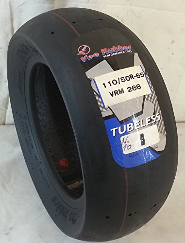 Neumático radial sin cámara Vee Rubber VRM266, 110/50 R-6.5, para minimoto