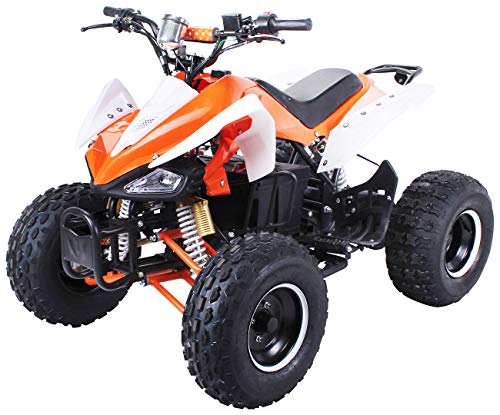 Niños Eléctrico Cuádruple s-14 Speedy 1000 Watt MINIQUAD metálico naranja/blanco