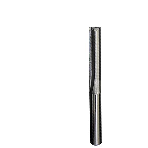 NO LOGO LT-Tool, 1pc Fresa de 6 mm / 4 mm Shank Dos Flautas Directo Router bits for la Madera CNC Rectas Herramientas de Grabado Cortadores Molino de Extremo (tamaño : 6mm 42mm)