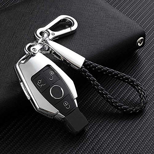 para Mercedes Benz W203 W204 W212 C180 GLK300 CLS CLK CLA SLK CSE Class Remote Smart Car Key Case Cover Juego de Llaves de aleación de Zinc Bolsa, K