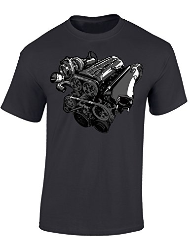 Petrolhead: 2JZ-GTE Turbo - Camiseta Motor - Regalo Hombre - T-Shirt Racing - Camisetas Coches - Tuning - Moto - Coche - Car - Cafe Racer - Biker - Rally - JDM - Motores - Unisex (M)