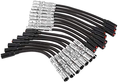 Pocket scarf 16pcs / Set 1131500019 90533002 Cables de Encendido Cable de la bujía 8mm Fit para Mercedes Benz E430 E55 S430 CLK430 CLK500 ML430 R500 Accesorios de Alto Rendimiento