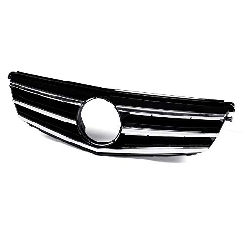 PPCP Racing Grille, W204 Grill GT R GTR Frontal de la Parte Superior de la Parrilla para Mercedes para Benz C Class W204 C180 C200 C300 C350 2008-2014,C