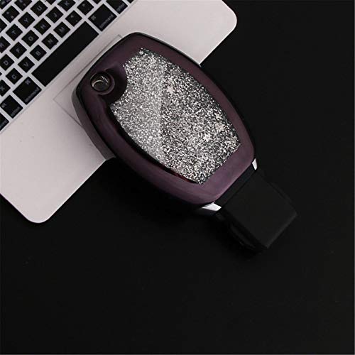 Quicksand Soft TPU Key Case Cover Shell, para Mercedes Benz W203 W210 W211 W124 W202 W204 AMG protección de Llave Cadena de Cristal