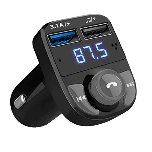 QUMOX Bluetooth Coche Transmisor de FM Radio MP3 Reproductor Cargador USB