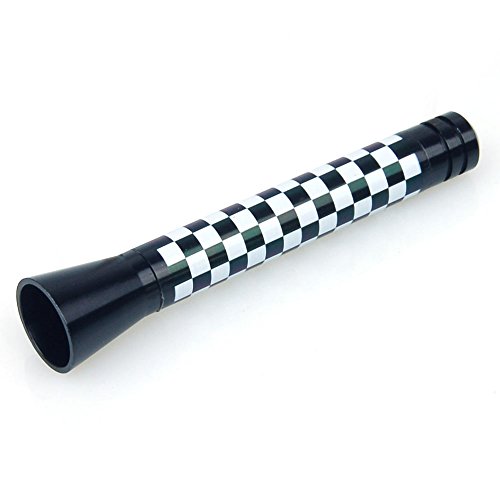 Racefoxx Mini antena deportiva, corta, Checkmate