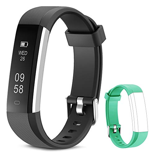 Rayfit Pulsera Actividad Reloj Inteligente Fitness Tracker Podómetro Monitor de Sueño Contador de Calorías Pasos Rastreador de Ejercicios Reloj Salud Pulsera Deportiva para Niños Mujeres Hombres