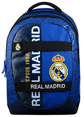 Real Madrid - Mochila Infantil con Ruedas Mixta, Color Azul