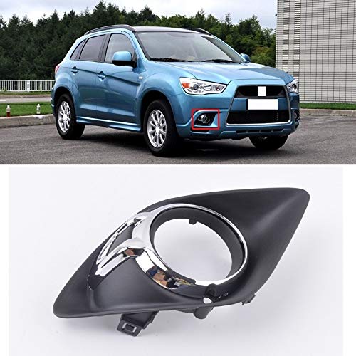 Rejilla de luz antiniebla Fit For Mitsubishi ASX 2010 2011 2012 Parachoques Delantero Del Coche Luz De Niebla Rejilla Protectora Cubierta Niebla Campana Marco De La Lámpara Rejilla de luz antiniebla