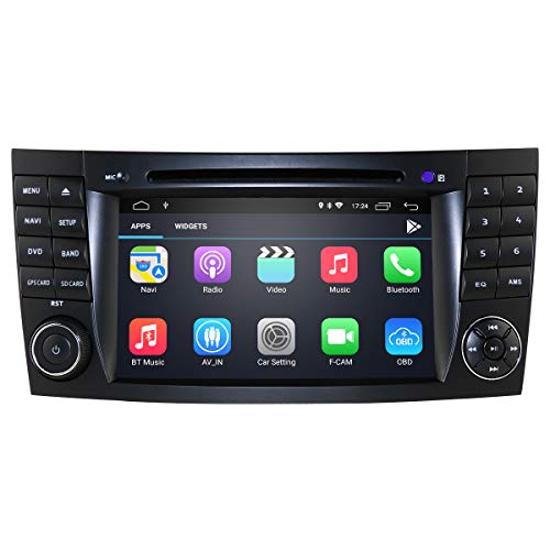 Reproductor de Audio para automóvil Android 10 con Pantalla táctil de 7 Pulgadas para Mercedes-Benz E-W211(2002-2009)/G-W463(2001-2008)/CLK-W209(2005-2006)/CLS-W219(2001-2011) Radio Bluetooth