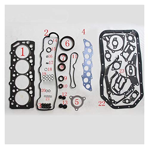 RJJX 4D56 4D55T Ajuste para Mitsubishi Pajero Canter L200 L300 D Kits de reconstrucción de Motores Gasket del Motor MD997233 MD997599 50086300