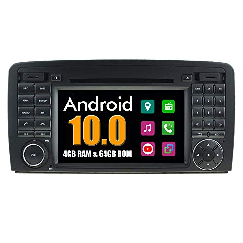 RoverOne Sistema Android Coche Reproductor de DVD para Mercedes-Benz R Class W251 R280 R300 R320 R350 R500 2006-2012 con Radio Navegación GPS Estéreo Multimedia Bluetooth USB MirrorLink