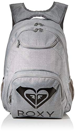 Roxy Shadow Swell Solid Logo, Mochila. para Mujer, Heritage Heather, Medium