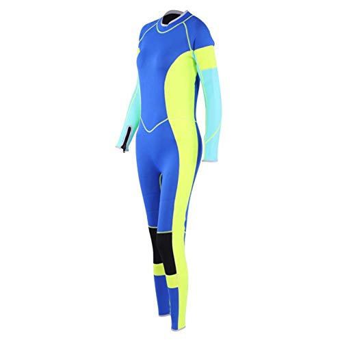 SALUTUYA Ropa de natación Traje de Neopreno de Manga Larga de Secado rápido Mono de Buceo Resistente al desgarro, para Buceo, natación, esnórquel, Surf(L)