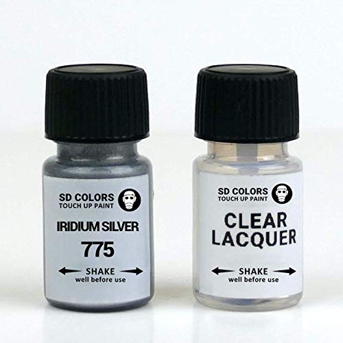 SD COLORS IRIDIUM SILVER 775/9775 - Pintura para retocar (5 ml), color plateado