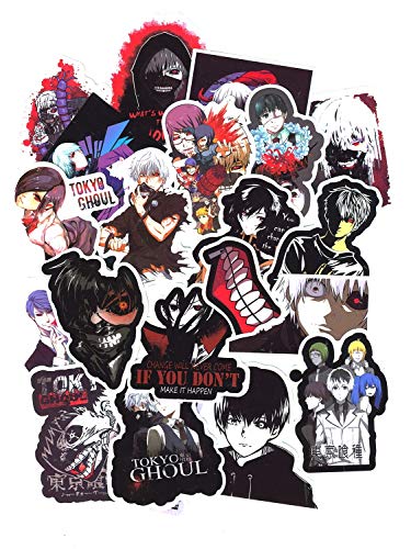 SetProducts  Top Pegatinas! Juego de 50 Pegatinas de Tokyo Ghoul Vinilos - No Vulgares - Fashion, Estilo, Bomba - Personalización Portátil, Equipaje, Motocicleta, Bicicleta, Monopatín