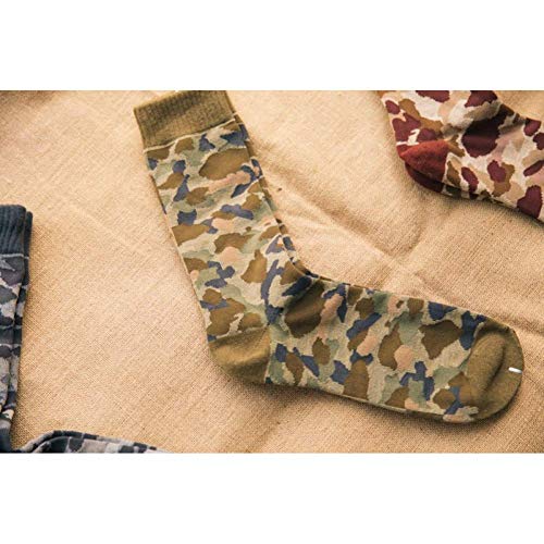 SLM-max Calcetines Tobilleros para Hombre，Calcetines para 1 par de Tubo Retro para en monopatín de Camuflaje Street Fight Color Calcetines