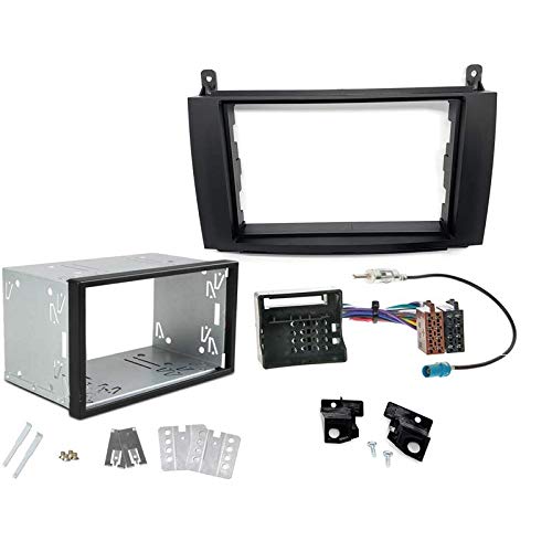 Sound-way Kit de Montaje Marco para Radio Adaptador autoradio para Mercedes classe A/B Vito Viano 2 DIN