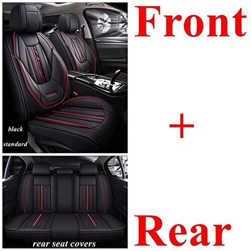 SUNQQJ Fundas Asientos Coche Universales para Jeep Grand Cherokee Compass Renegado Wrangler Jk Wrangler Mini Cooper Land Rover Freelander Discovery Accesorios Coche, Estándar Negro