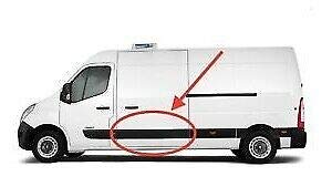 TAYCAREX - Compatible con Renault Master III 2010-2019 puertas laterales molduras, banda de panel izquierdo