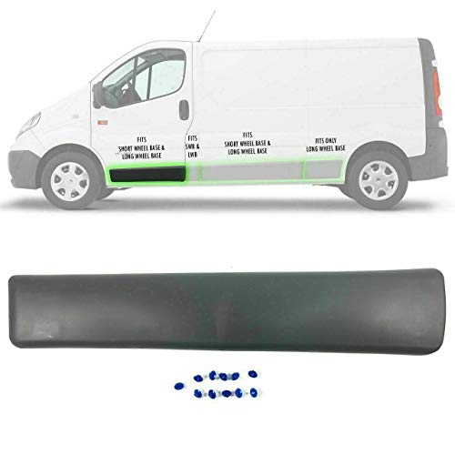 Taycarex - Panel de moldura para Renault Trafic 2002-2013 izquierdo, embellecedor de la puerta delantera