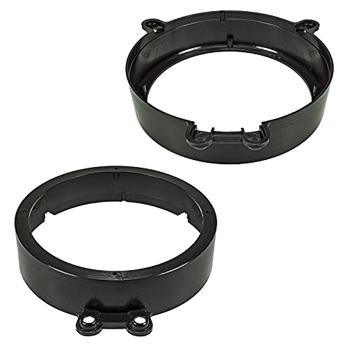 tomzz Audio 2834-011 Anillo adaptador de altavoz adecuado para Mercedes Clase C W203 puerta frontal para altavoces DIN de 165 mm