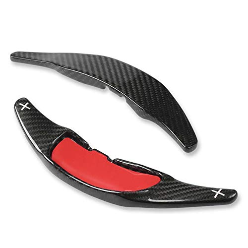 TPHJRM Palanca de Cambios de Paleta de Cambio de Volante de Coche de Fibra de Carbono 2 uds, para Mercedez Benz A45 C63 E63 S65 AMG CLA45 CLS63 GLC GLS63 GLS63