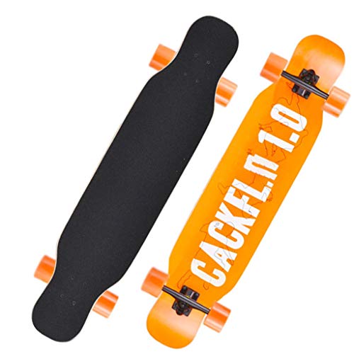 TYXTYX Longboard 23.5X 108cm ABEC 11 42.5 Pulgadas Ruedas de PU Patineta Pintail Complete Premium Pro Cruiser Deck