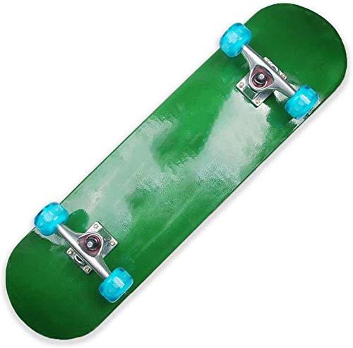 WWJ Skate Board 31 '' x 8 '' Monopatín Completo de 9 Capas de Arce, Doble Cubierta, monopatines cóncavos, monopatines Longboard para jóvenes, Principiantes, Adultos, niños, para Deportes ext